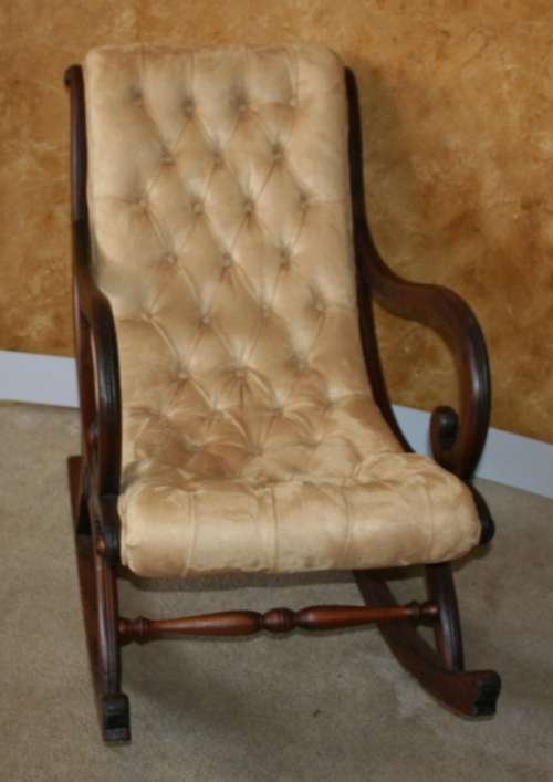A exquisite Art Nouveau/Victorian rocker in excellent condition I've been told that it is 1920's.