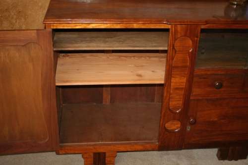 A FABULOUS ART DECO SIDEBOARD WITH WITH BEAUTIFUL DETAIL A MAGNIFICENT PIECE OF FURNITURE!!!