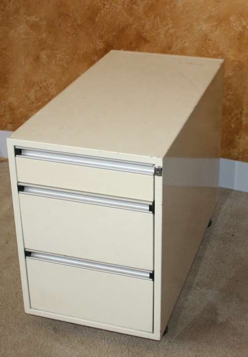 A AMAZING STEEL LONG STEEL CREDENZA ON WHEELS VINTAGE OFFICE FURNITURE!!!