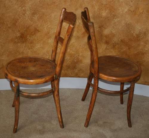 WOW! TWO STUNNING VINTAGE BENTWOOD CHAIRS IN GREAT CONDITION! bid/chair