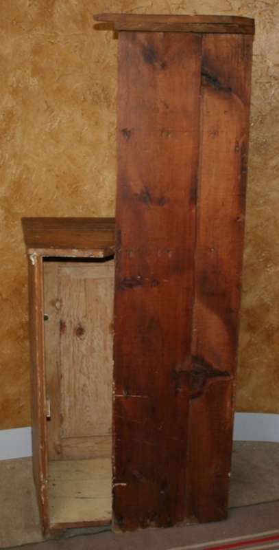 THIS ANTIQUE ORIGAN CORNER CUPBOARD WAS FITTED IN A LATE 1800 HOUSE - WAS IN THE WAY OF RENOVATIONS
