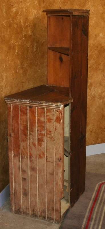THIS ANTIQUE ORIGAN CORNER CUPBOARD WAS FITTED IN A LATE 1800 HOUSE - WAS IN THE WAY OF RENOVATIONS