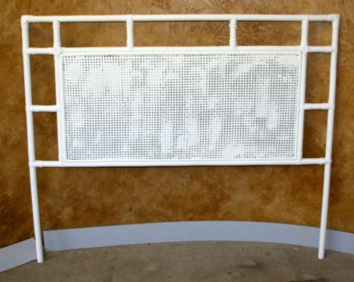 A STUNNING - CRISP WHITE DOUBLE CANE HEAD BOARD