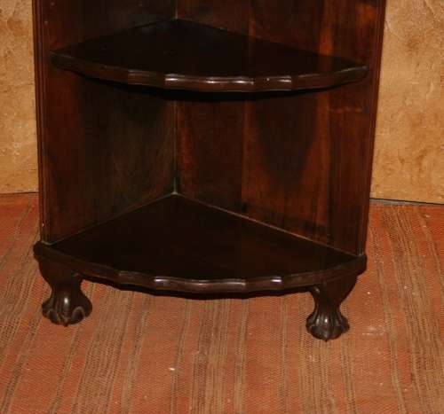 WOW A GORGEOUS IMBUIA - BALL & CLAW CORNER SHELF - STUNNING  FURNITURE!!!!