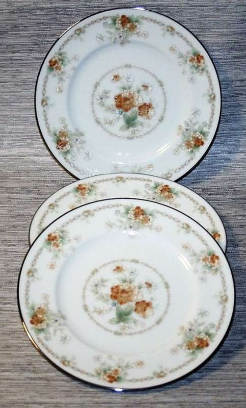 Three Fantastic Vintage Noritake Ireland Roundelay Side Plate VintageTreasure