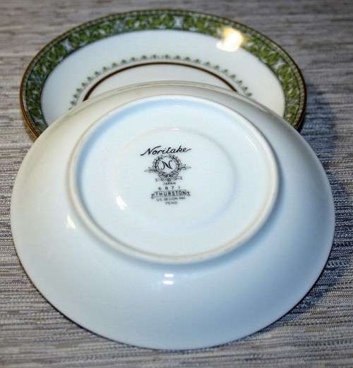 TWO GORGEOUS NORITAKE THURSTON  VINTAGE SAUCERS/SIDE PLATES