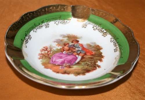 Vintage Limoges France Veritable Porcelaine D'Art Ashtray