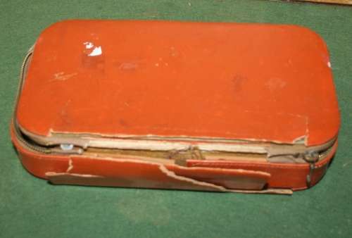 Vintage Travel Grooming BAG / 1950's Antique Vintage Mid Century