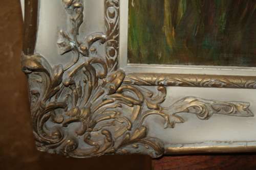 A Lovely Original Vintage Oil Paintings of a farm by J L Fourie in a Spectacular frame!