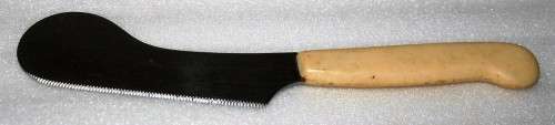 A AMAZING NUCBROWN SHEFFIELD ENGLAND BUTTER/CHEESE KNIFE - STUNNING VINTAGE ITEM