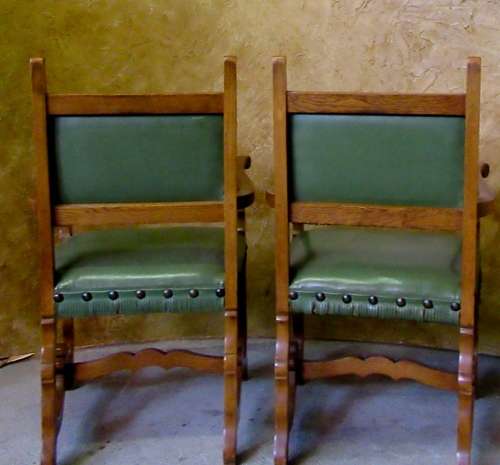 TWO STUNNING EDWARDIAN STYLE OAK CARVERS WITH FANTASTIC DETAIL IN STUNNING CONDITION! BID PER EACH
