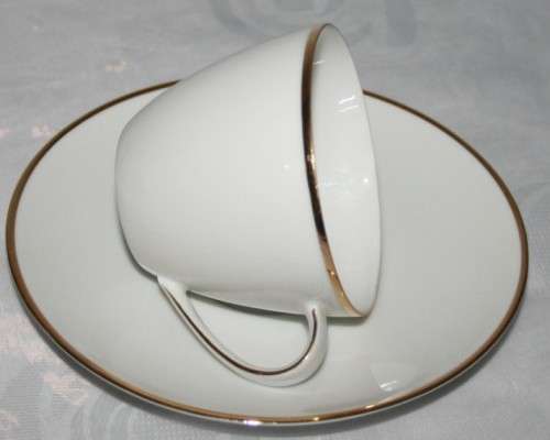 SPECTACLUR Collection of 6 Dio's Sets Vintage Porcelain Cup & Saucer by Fritz Thomas.- BID PER EACH