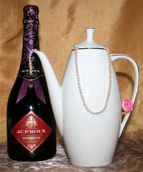 This is a lovely Tea Or Coffee Pot Vintage Porcelain by Fritz Thomas. It is spectacular with gold