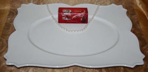 A Stylish Culinary Masterpieces Large Detailed Snack Platter A DESIGNER PORCELAIN - RAK PORCELAIN