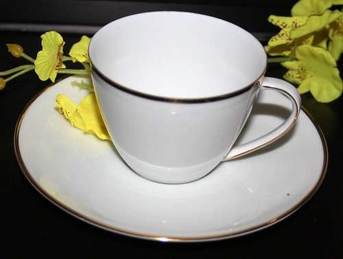 SPECTACLUR Collection of 6 Dio's Sets Vintage Porcelain Cup & Saucer by Fritz Thomas.- BID PER EACH