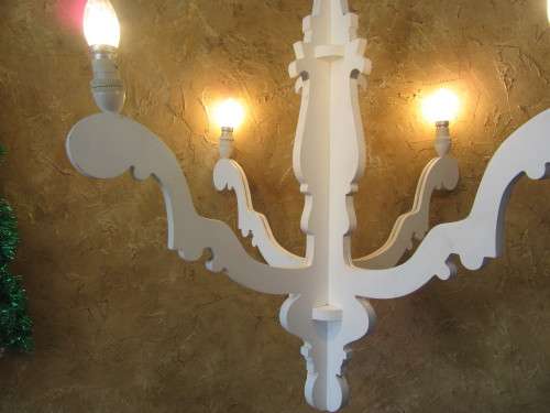 WOW A GORGEOUS WOODEN 5 TIER CHANDELIER STUNNING SHABBY CHIC LIGHT FITTINGS!!!