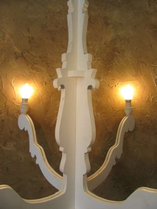 WOW A GORGEOUS WOODEN 5 TIER CHANDELIER STUNNING SHABBY CHIC LIGHT FITTINGS!!!