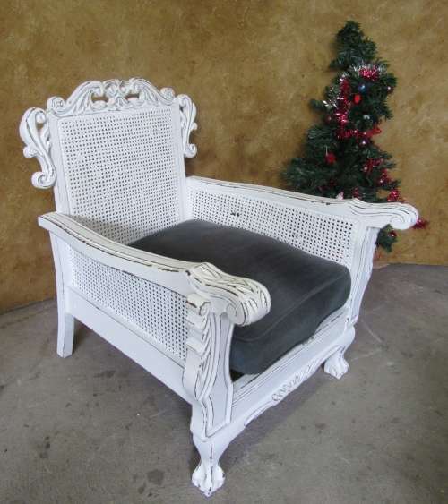 WOW A MARVELOUS CHABY CHIC BALL & CLAW CHAIR - STUNNING FRENCH STYLE -