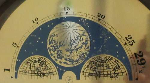 AN EXQUISITE FARAH 31 DAY WALL CLOCKS WITH THE MOST BEAUTIFUL CASE CHIME ON HOUR AND ON HALF HOUR