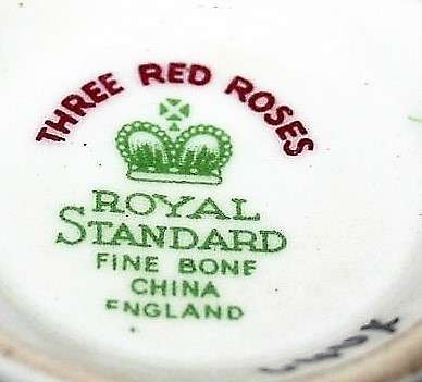 FOR SPARES ROYAL STANDARD TEA CUP WITH  RED ROSES FINE BONE CHINA ENGLAND