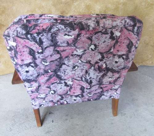 A FANTASTIC VINTAGE  WOODEN ARM CHAIR STUNNING PATIO FURNITURE RETRO CHIC