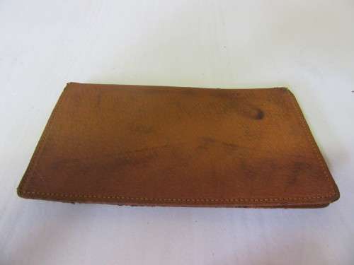 Vintage Light Brown Genuine Leather Wallet,Field Notes Cover,Leather, Document Wallet, genuine leath