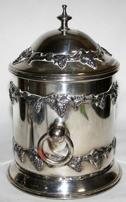 A EXQUISITE SERANCO SP ON C,  FINE AND IMPRESSIVE, ANTIQUE/VINTAGE SILVER PLATED ICE BUCKET, STUNN