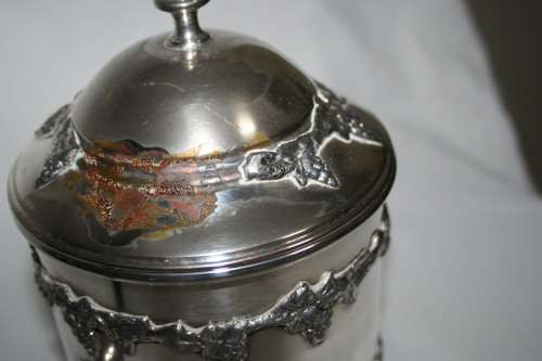 A EXQUISITE SERANCO SP ON C,  FINE AND IMPRESSIVE, ANTIQUE/VINTAGE SILVER PLATED ICE BUCKET, STUNN