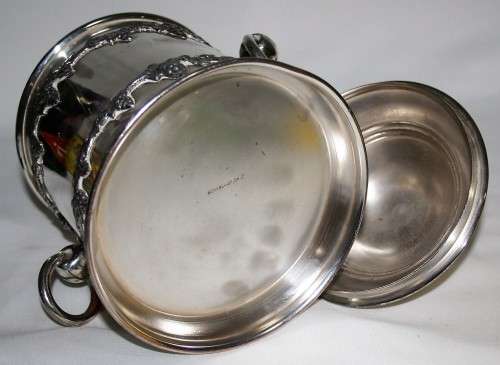 A EXQUISITE SERANCO SP ON C,  FINE AND IMPRESSIVE, ANTIQUE/VINTAGE SILVER PLATED ICE BUCKET, STUNN
