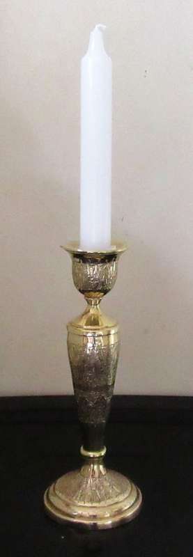 A Gorgeous Vintage Brass Candle Holder This is a wonderful collector piece.