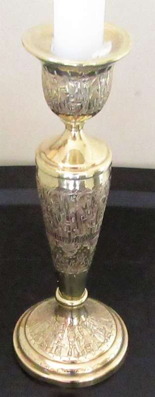 A Gorgeous Vintage Brass Candle Holder This is a wonderful collector piece.