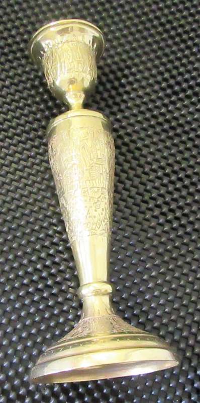 A Gorgeous Vintage Brass Candle Holder This is a wonderful collector piece.