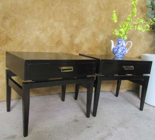 Two Gorgeous Retro bedside / side tables, They are inspired by the classic Danish design,