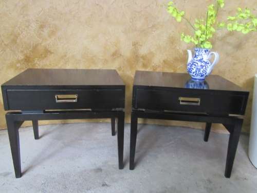 Two Gorgeous Retro bedside / side tables, They are inspired by the classic Danish design,