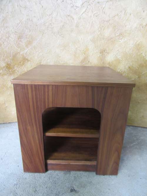 WOW  A STUNNING LARGE SIDE OR COFFEE TABLE WITH SHALFS ALMOST ART DECO FEEL TO THIS FANTASTIC PIECE