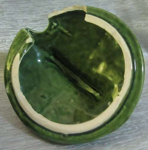 A fantastic Retro Portuguese Majolica Cabbage-Leaf Large Serving Bowl,
