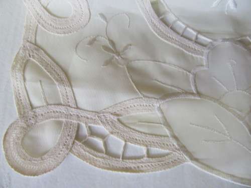 A Beautiful Handmade Embroidery tray cloth 42cm x 28cm