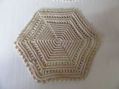 TWO GORGEOUS CROCHET TABLE DOILIES MADE WITH LOVE - BID PER EACH