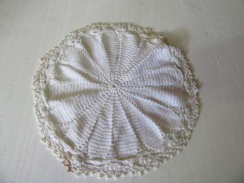 TWO GORGEOUS CROCHET TABLE DOILIES MADE WITH LOVE - BID PER EACH