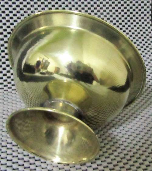 A GORGEOUS BRASS COLOR BON BON DISH PERFECT TO SERVE SWEATS AFTER DINNER