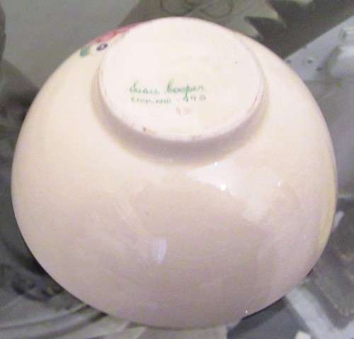 SUGAR BOWL - SUSIE COOPER PRODUCTIONS CROWN WORKS BURSLEM ENGLAND