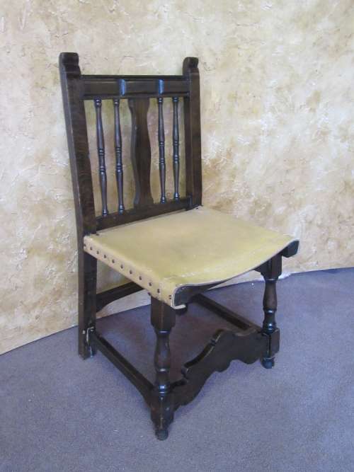 A SPECTACULAR EDWARDIAN STYLE OAK CHAIRS WITH FANTASTIC DETAIL IN STUNNING CONDITION!