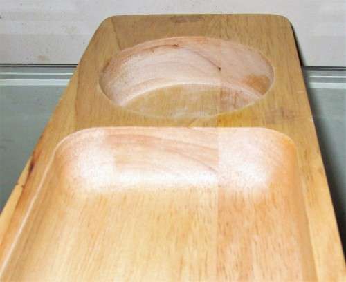 Fantastic Wooden Platter Serving Board Perfect for snacks and dipping sauces!