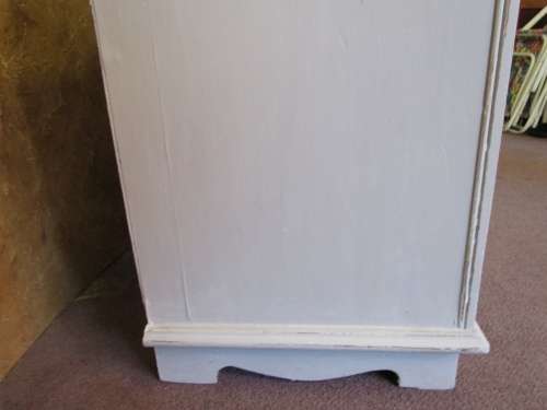 A MARVELOUS SHABBY CHIC SIDE SERVER OR EVEN USE IT FOR A FLAT SCREEN UNIT FINISHED IN A CHALK PAINT