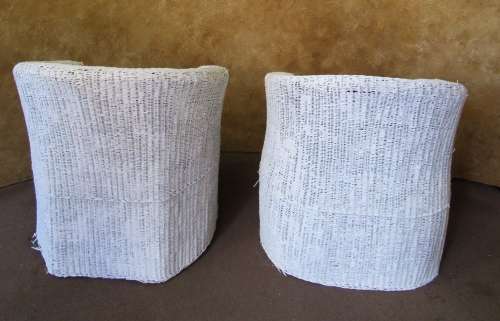 TWO AMAZING VINTAGE SHABBY CHIC CUB CHAIRS - STRONG - PERFECT FOR GARDEN AND PATIO - BID PER EACH