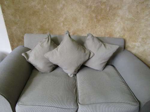 A STYLISH LARGE WETHERLYS SOFA IN GOOD CONDITION BEEN PROFESSIONALLY CLEANED