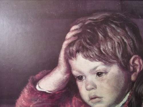 A MARVELOUS LARGE VINTAGE PRINT IN ORIGINAL FRAME Luis Garcia Oliver (1907 ¿ 1977, Spanish)
