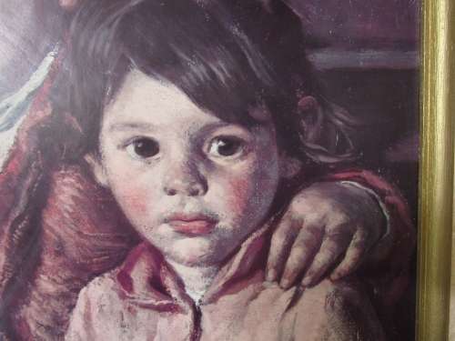 A MARVELOUS LARGE VINTAGE PRINT IN ORIGINAL FRAME Luis Garcia Oliver (1907 ¿ 1977, Spanish)