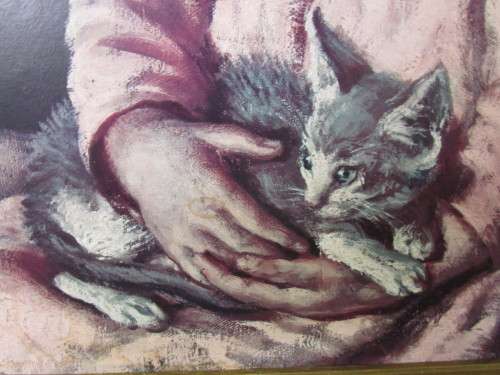 A MARVELOUS LARGE VINTAGE PRINT IN ORIGINAL FRAME Luis Garcia Oliver (1907 ¿ 1977, Spanish)