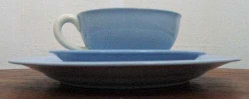 A stunning candy colored 50's Design Trio Set by Villeroy & Boch Made in Germany.